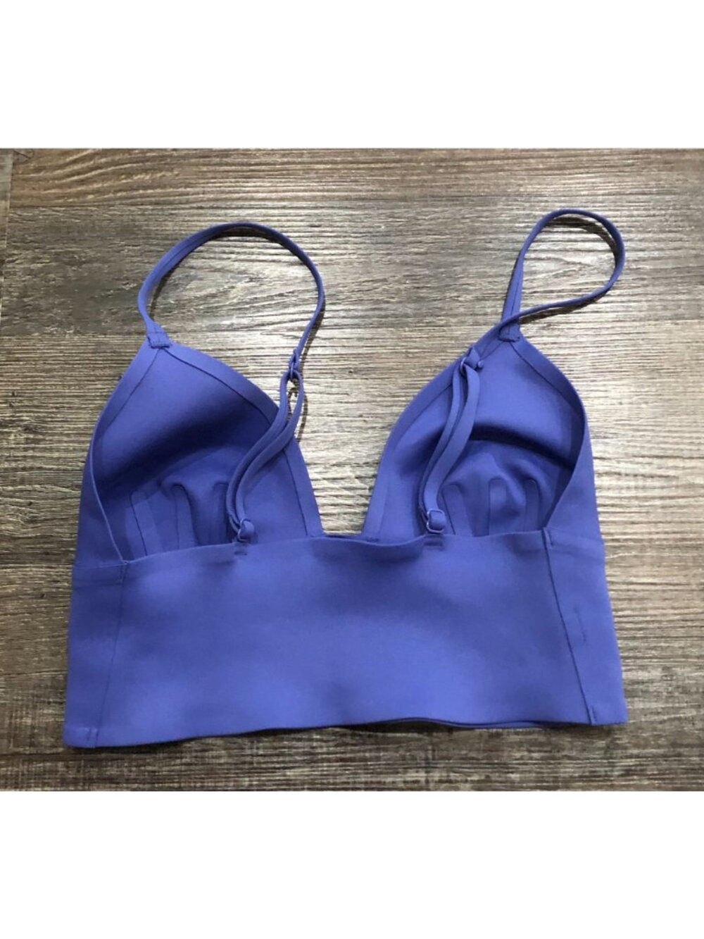 Free People Sage Longline Bralette Blue Sports Bra Size XS - Picture 2 of 4